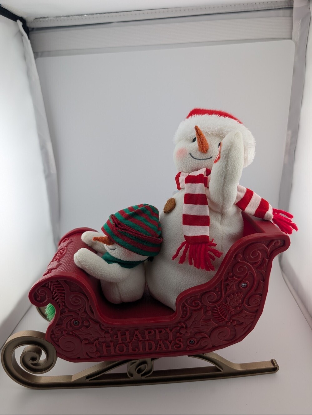 2016 Hallmark Jingle Pals "Twinkling Sleigh Ride" Music Animated Snowmen *Works*